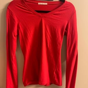 Red V-Neck Shirt